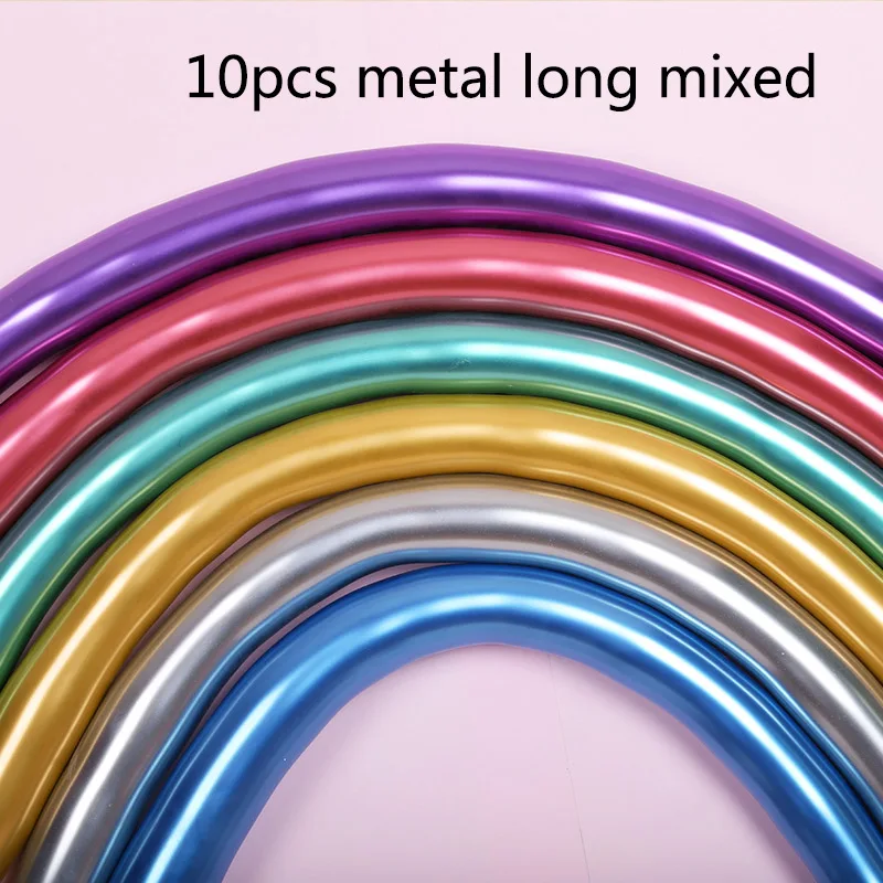 10pcs long mix 20 шт. 10 дюймов металлические светящиеся синие латексные шары Свадебные темно-синие хромированные шары 10 шт. украшения для дня рождения детские товары - Цвет: 10pcs long mix