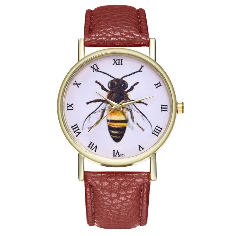 Horloge Dames Лучшие Продавцы минимализм креативный тренд Ретро часы пчелы насекомые женские часы Cuckoo Kol Saatie@ 50
