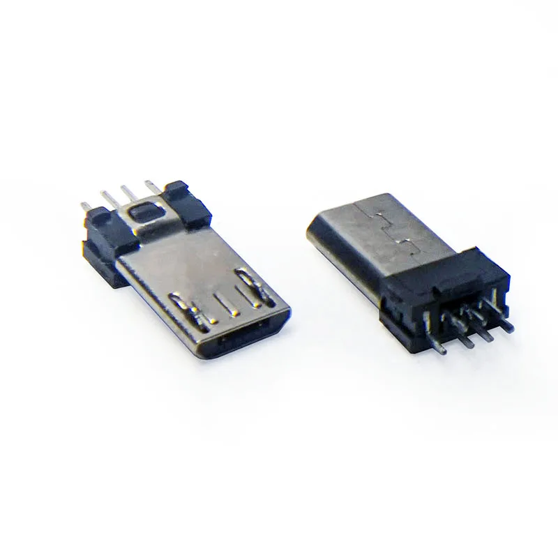 20 шт./партия Micro USB 5 Pin 5V 1.5A USB штекерные разъемы Micro USB разъем Jack Хвост штекер Sockect электрические клеммы