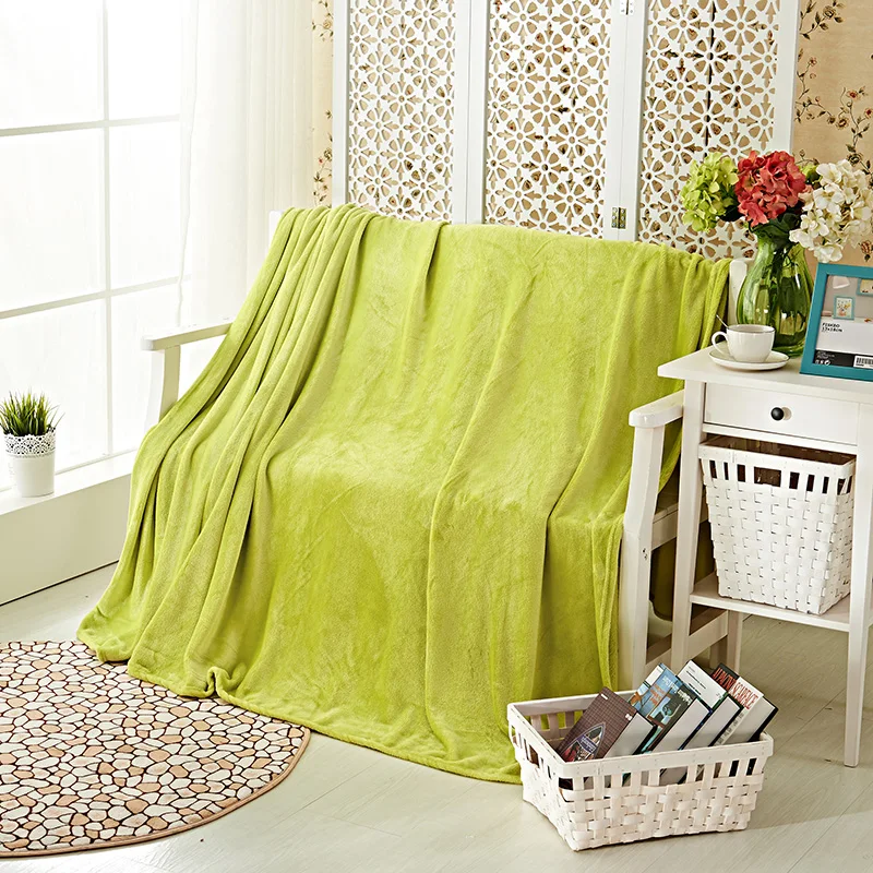 Зеленый и чистый модный Рождественский подарок одеяло на кровать диван