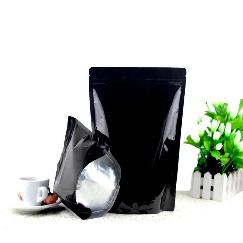 100PCS/Lot 20*30cm black Zipper Aluminum Foil Resealable Valve Package Pouches Grocery Coffee Powder Nuts Pack Bags free shippin
100PCS/Lot 20*30cm black Zipper Aluminum Foil Resealable Valve Package Pouches Grocery Coffee Powder Nuts Pack Bags free shippin