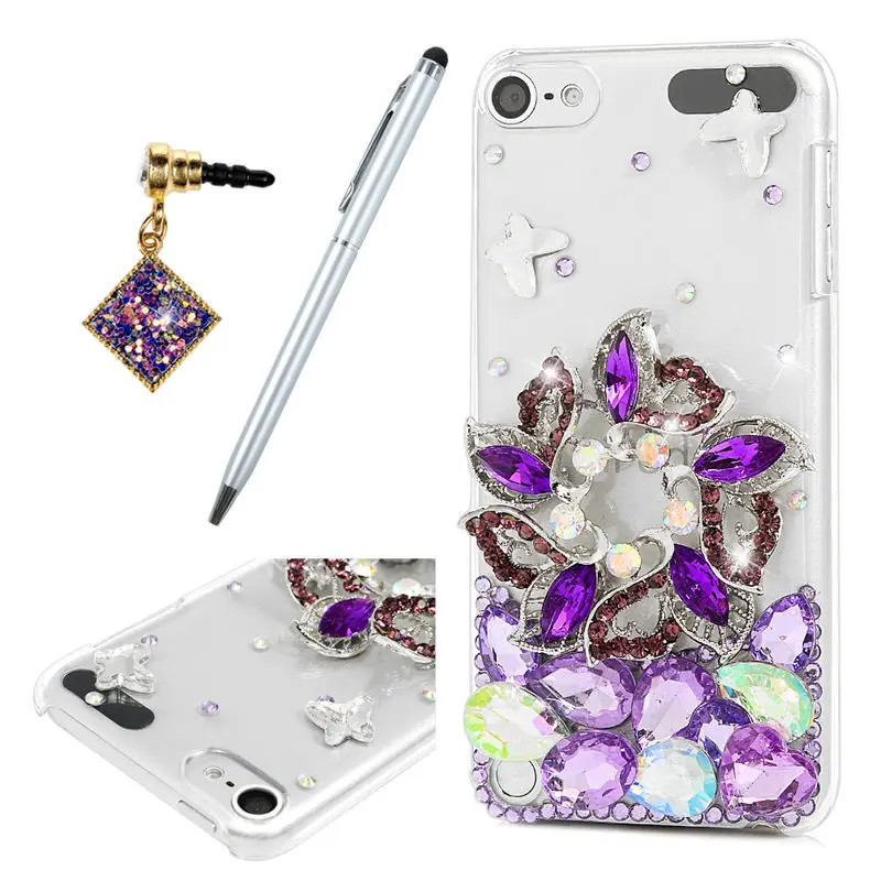 TURATA 3D Bling чехол для Apple Ipod Touch 5 со стразами роскошные блестящие косметические