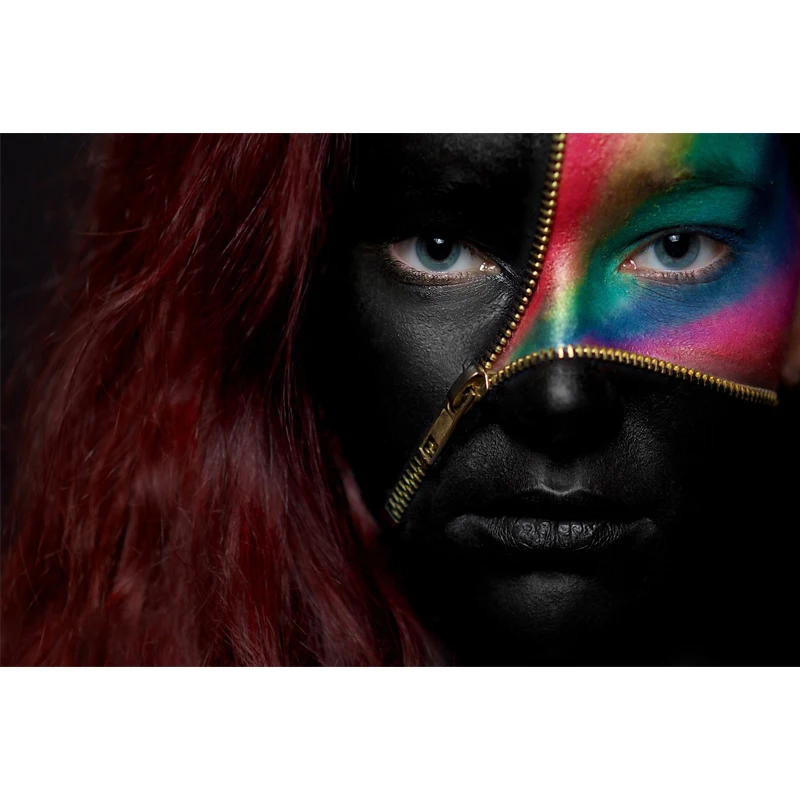 

Full Square Drill 5D DIY Red hair eyes coloring face girl diamond painting Cross Stitch 3D Embroidery Kits home decor H35