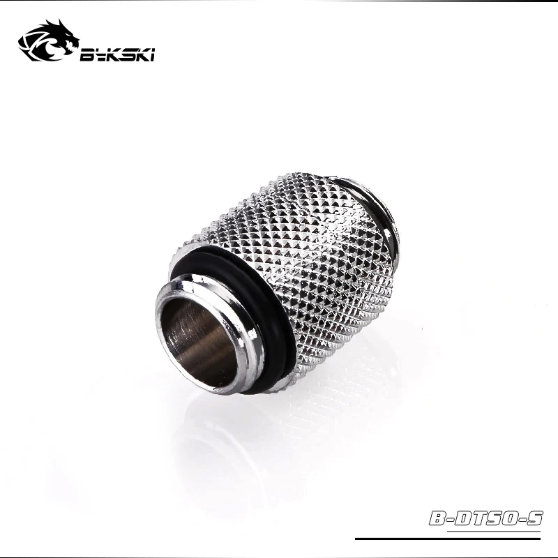 silver BYKSKI G1/" Папа-папа 360 градусов поворотные разъемы/удлинитель установки Компьютерные аксессуары м-м фитинги - Цвет: silver