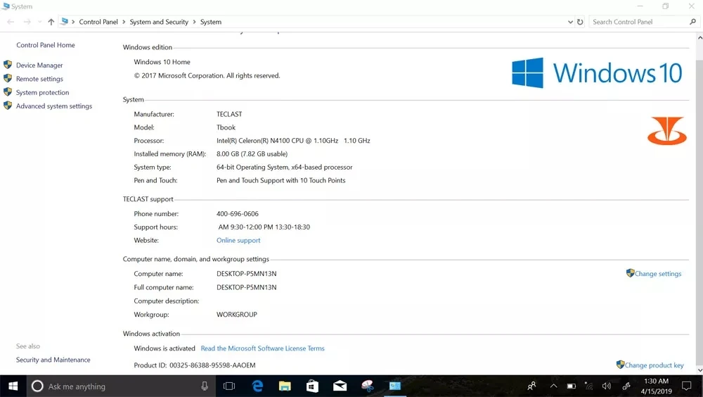 Teclast X4 2 в 1 планшетный ПК Intel Gemini Lake N4100 четырехъядерный 11,6 дюймов 1920*1080 ips 8 Гб Ram 128 Гб SSD win 10 WiFi
