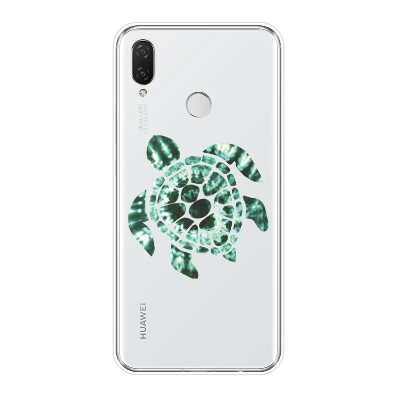 Чехол для телефона Huawei Nova Smart Lite 2017 силиконовый чехол с синей черепашкой крутая