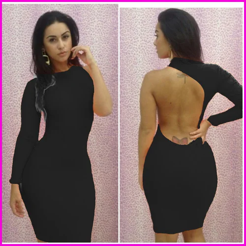 New Arrival Custom Made Novelty Sexy Lady Summer Bandage Bodycon Clubwear Party Evening Dress One Shoulder Mulheres Vestido | Женская