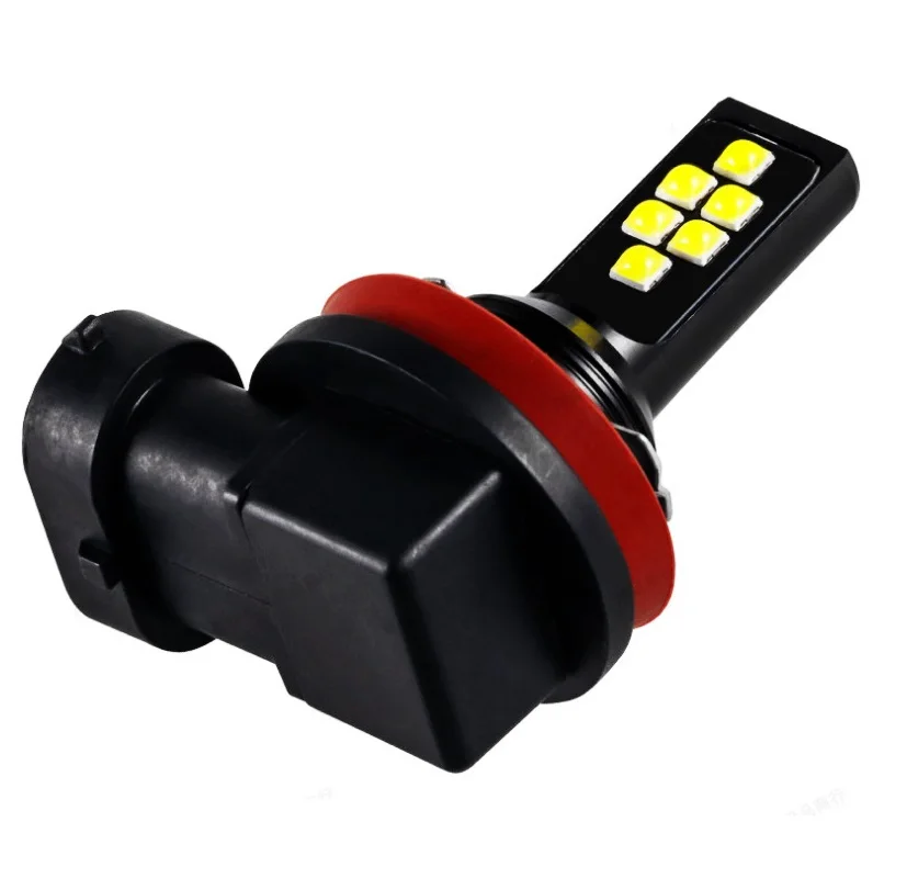 2 шт. H8 светодиодные лампы для противотуманных фар Led 1200LM 6000K белый цвет желтый