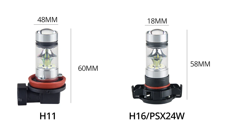 Avacom 2 предмета светодиодный H7 H11 H3 Противотуманные фары автомобиля 12 V 1200Lm 9005/HB3 9006/HB4 H8 H1 PSX24W муфта 24В Авто противотуманных фар Габаритные огни