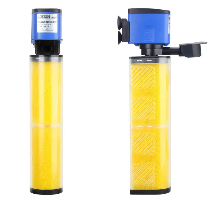 Тихий дизайн 3 в 1 внутренний фильтр для аквариума многофункциональный