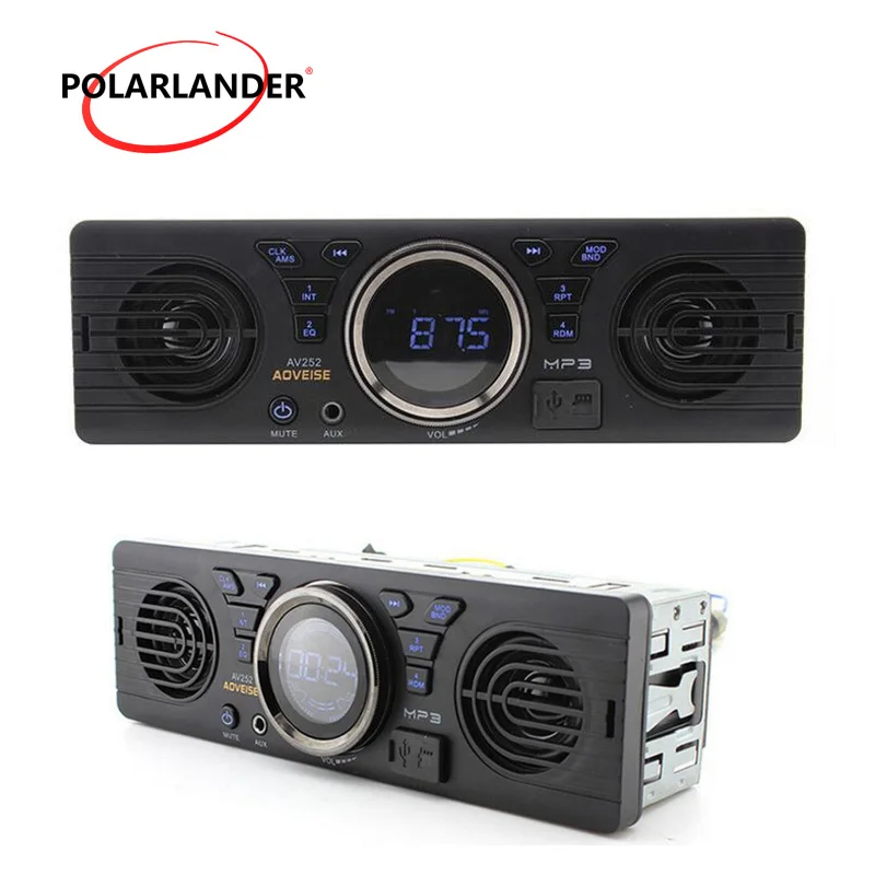 Автомобильный Bluetooth радиоприемник 12 В FM радио USB SD AUX стерео AV252 встроенные 2