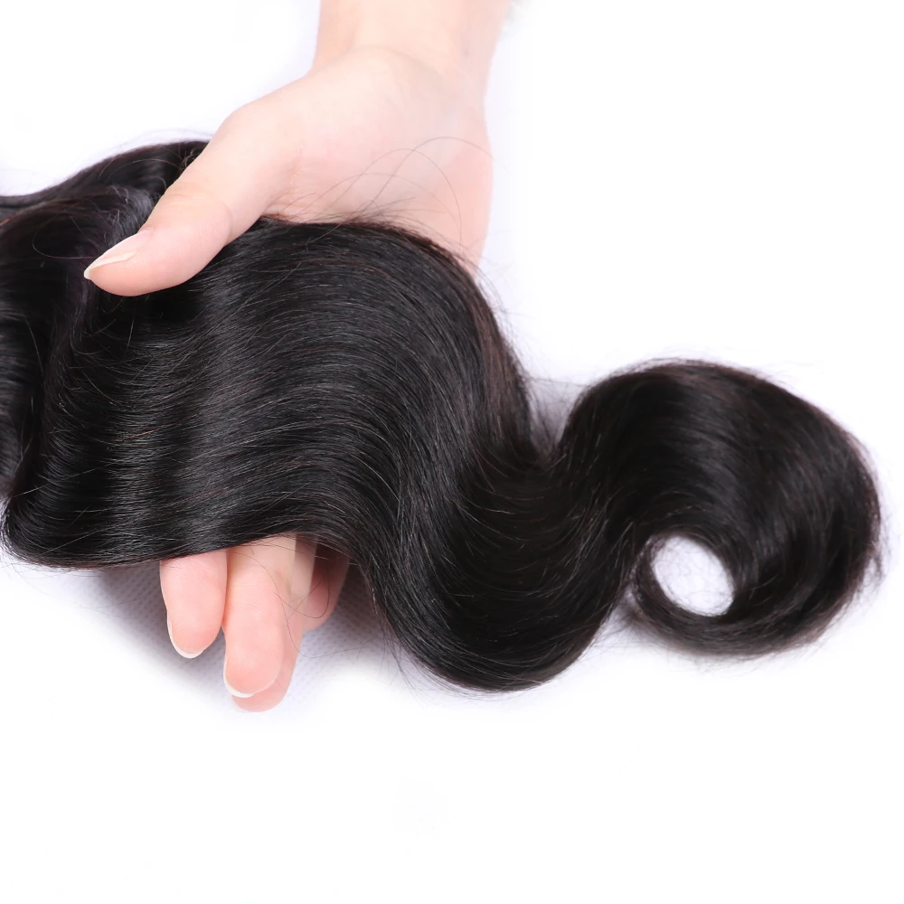 UEENLY Brazilian Hair Weave Bundles &quot8-40&quot inches 100% Human Body Wave Remy Extensions Natural Color | Шиньоны и парики
