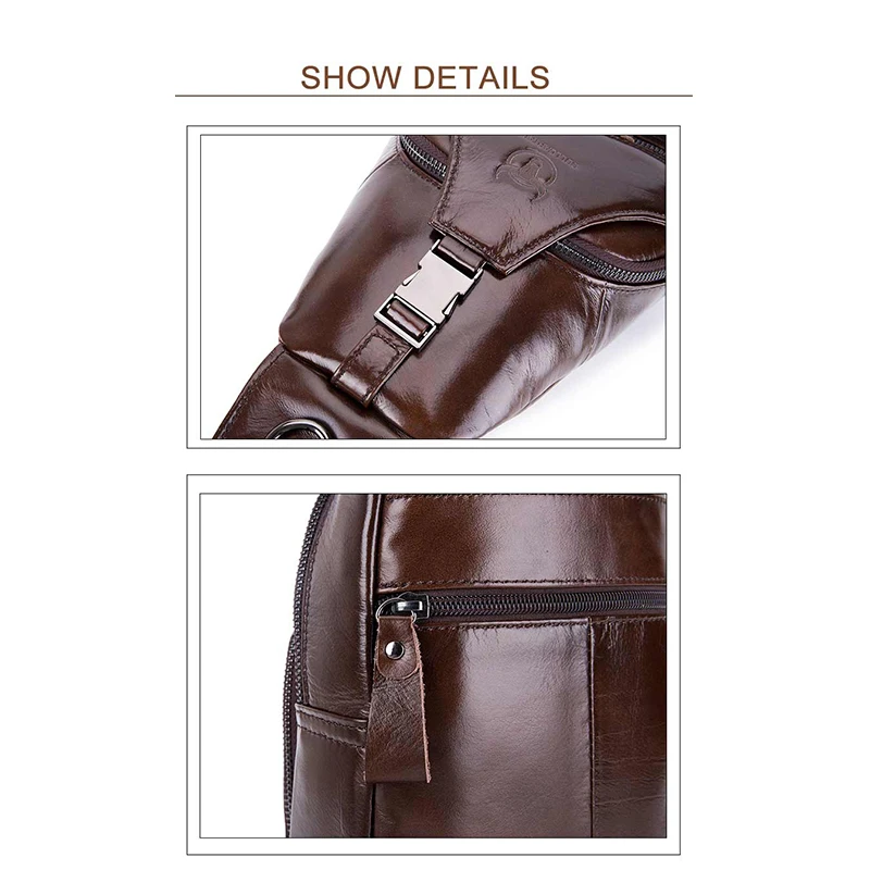 Мужская сумка-мессенджер BULLCAPTAIN из натуральной кожи повседневная сумка через