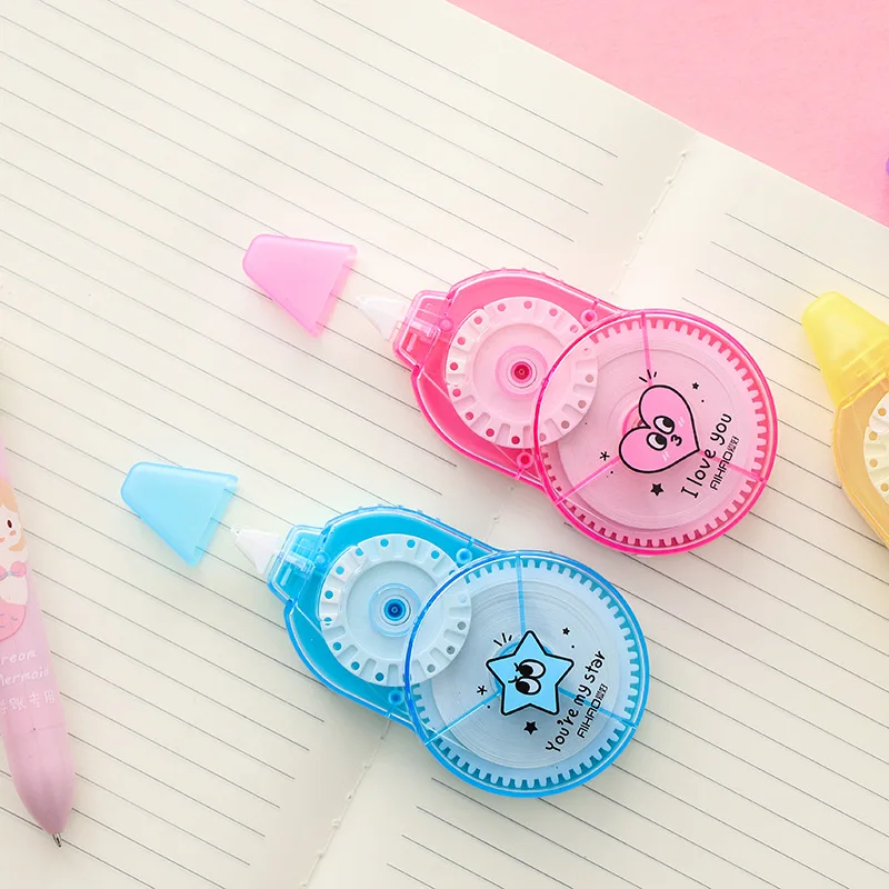 5pcs per lot new large-capacity modification belt students use correction creative multi-function tape holesale | Канцтовары для