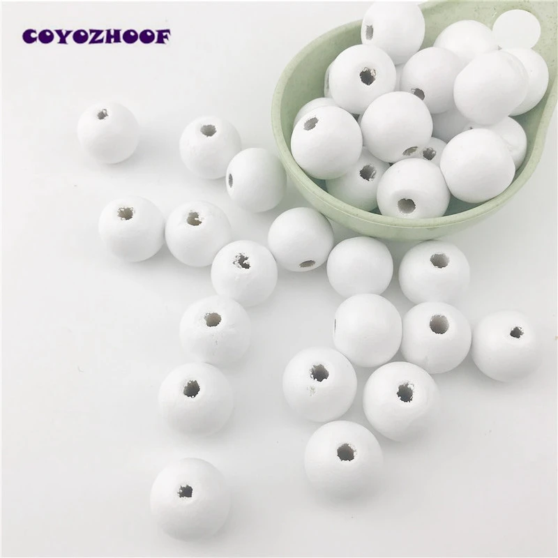 50 шт. деревянные бусины для прорезывателя зубов 16 20 мм|wooden teethers|diy teething necklacebeads beads |