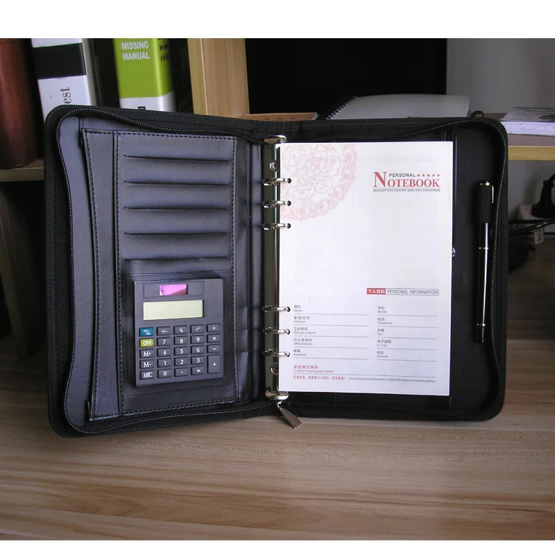 A5 планировщик на молнии binder путешественник тетрадь обложка тетради и журналы