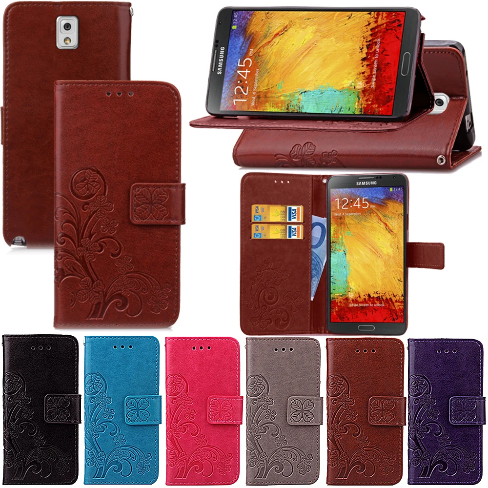 Для случая Samsung Galaxy Note 3 кожаный чехол флип для N9000 N9005 примечание кошелек Сумки|case
