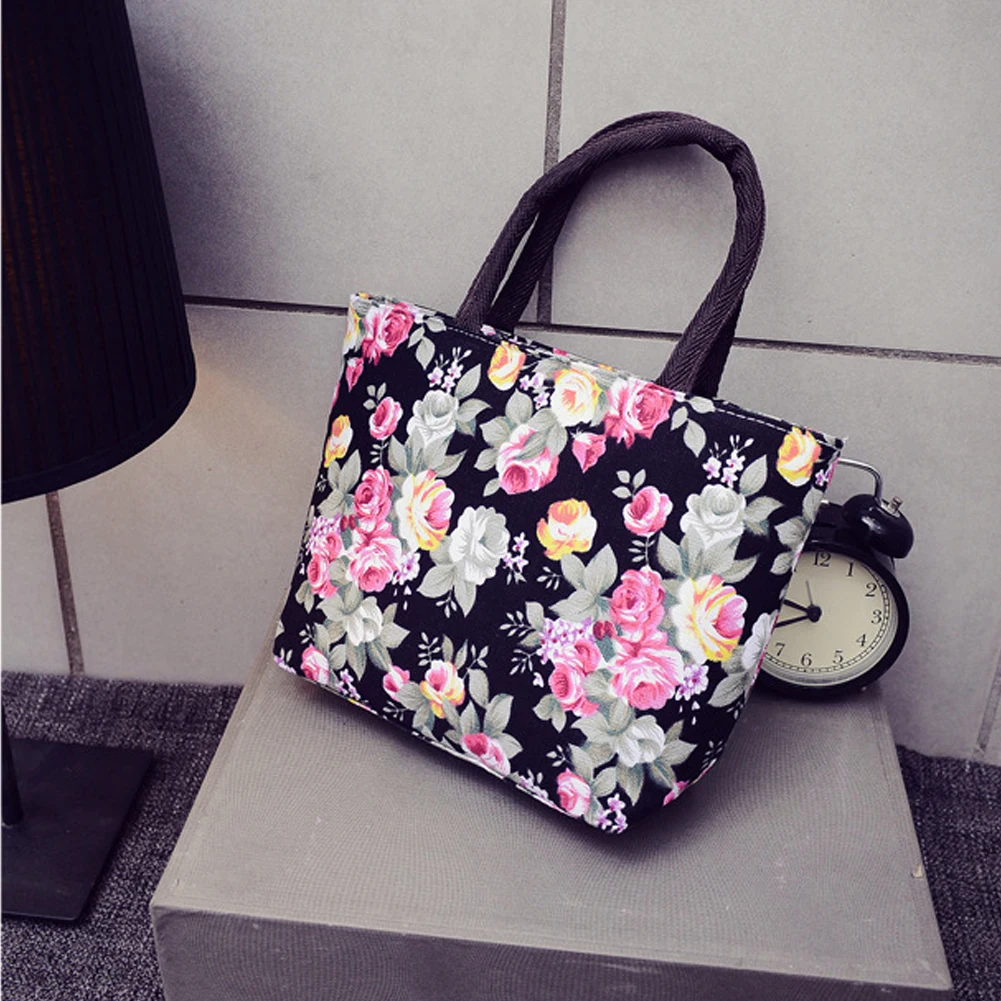 New Canvas Bags Women Tote Shopping Bag Reusable Waterproof Portable Printed Grocery Foldable #4 | Багаж и сумки