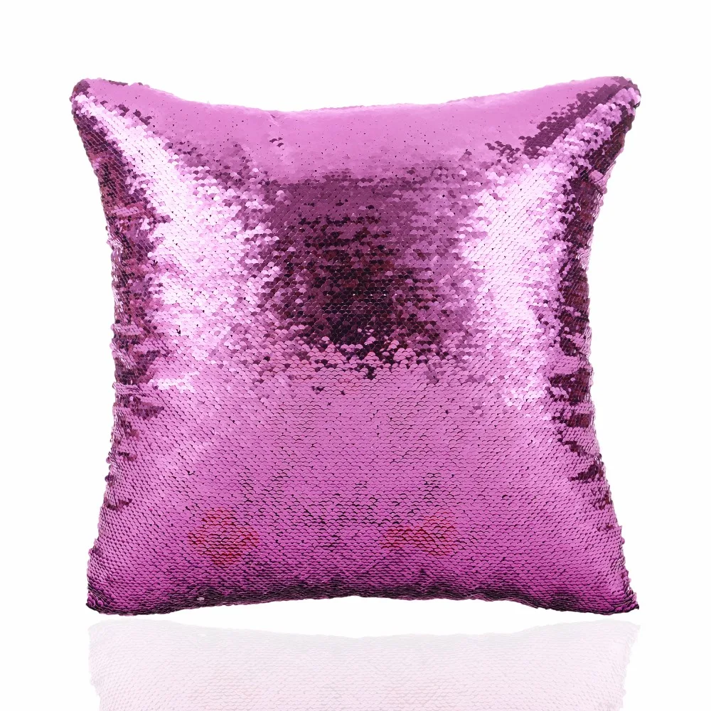 Decorative Double-sided Sequins Pillow Case Fashion Lovely Pillowcase Bed Home Covers Suede Cases 40x40 cm | Дом и сад