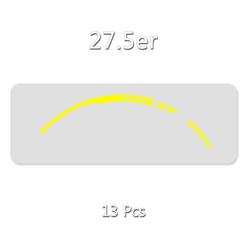 27.5er Yellow Wheel rim stickers/decals of Mountain bike/bicycle For SHIMANO XT M785 Free shipping - Цвет: 27.5er Yellow