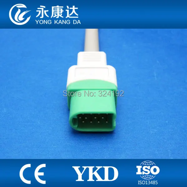 Совместимость с dateascope Passport V V12 и V21 встроенный 3 свинцовый ECG кабель leadwire IEC