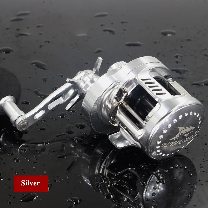RG 6,2: 1 9+ 1BB baitcasing барабан для морской рыбалки катушка для морской рыбалки приманка для литья под давлением барабанная катушка для серфинга HG200 - Цвет: Sliver