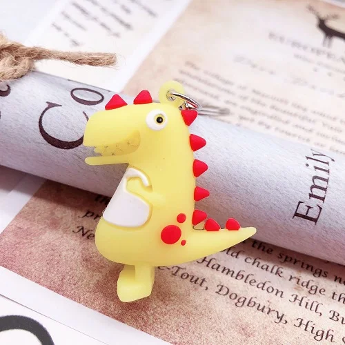 2019 The high quality Cute Cartoon Key Chain Small Dinosaur Animal PVC lady Bag Charm Pendant | Украшения и аксессуары