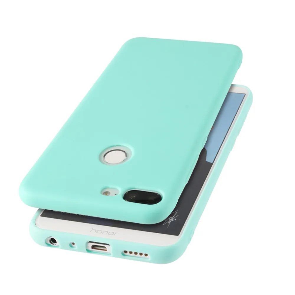 Мягкий тонкий чехол карамельного цвета для Huawei P Smart P20 P10 P9 P8 Lite Y3 Y5 II Y6 Y7 Prime 2017 Y9 2018