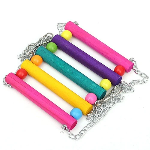 Новое поступление деревянная клетка для домашних животных попугай гамак качели