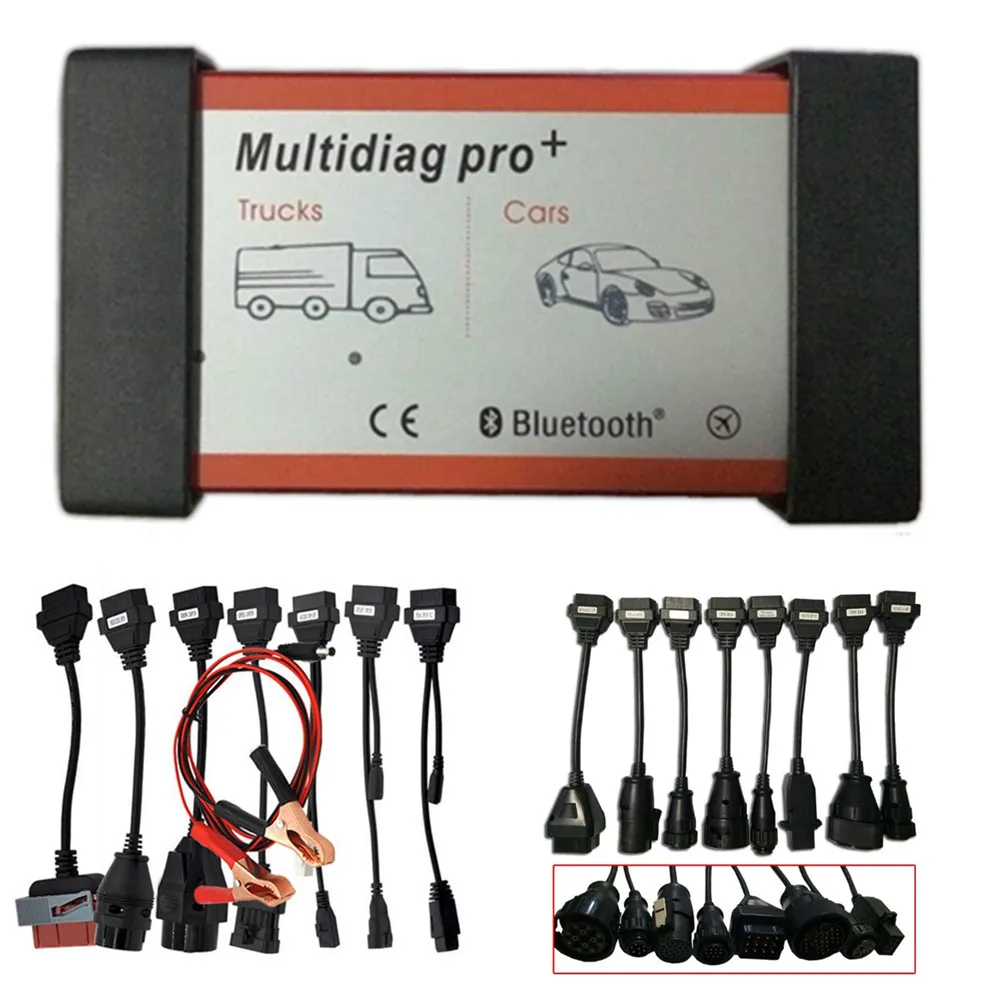 Multidiag Pro + с Bluetooth для автомобилей/грузовиков OBD2 сканер VD TCS cdp pro диагностический