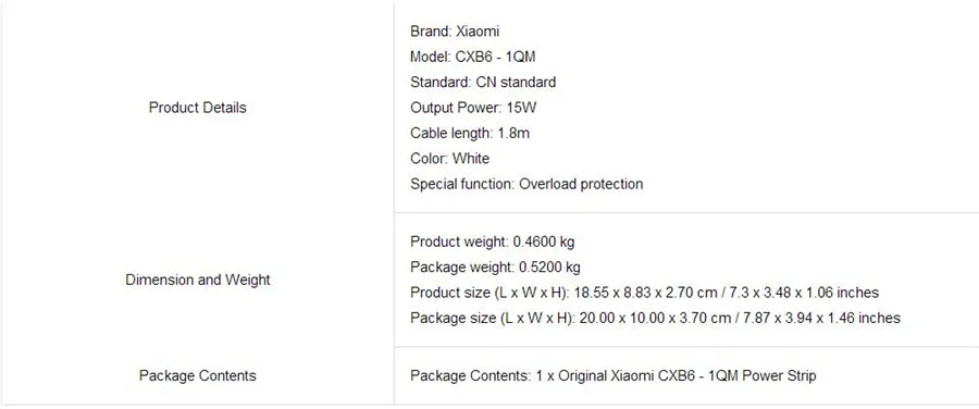 Xiao mi jia mi умная силовая полоса 2A Быстрая зарядка 3 USB удлинитель 6 стандартных розеток