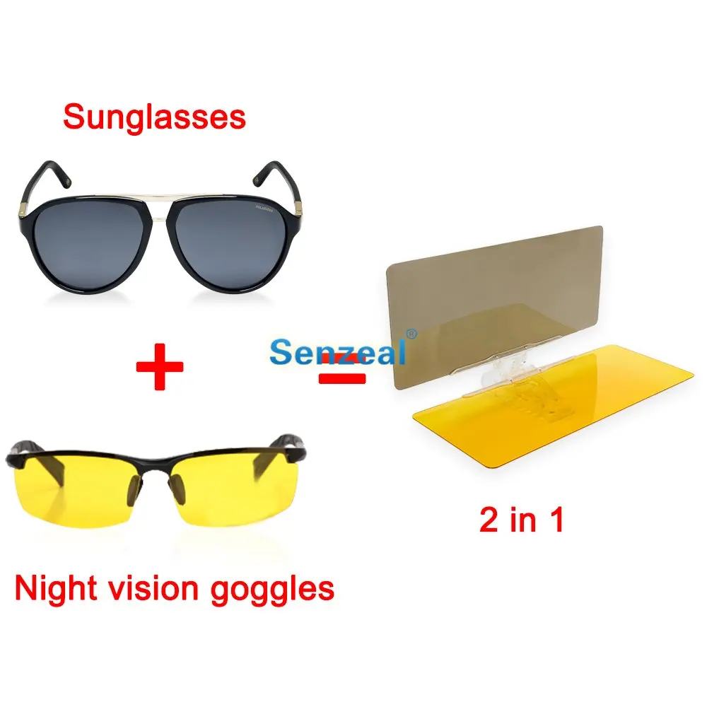 SENZEAL автомобильный солнцезащитный козырек удлинитель дневного и ночного света