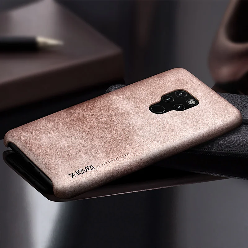 X-level винтажный мягкий из искусственной кожи чехол для huawei mate 20 Pro Lite чехол Роскошный ультра тонкий задний Чехол huawei mate 20/Pro - Цвет: Золотой