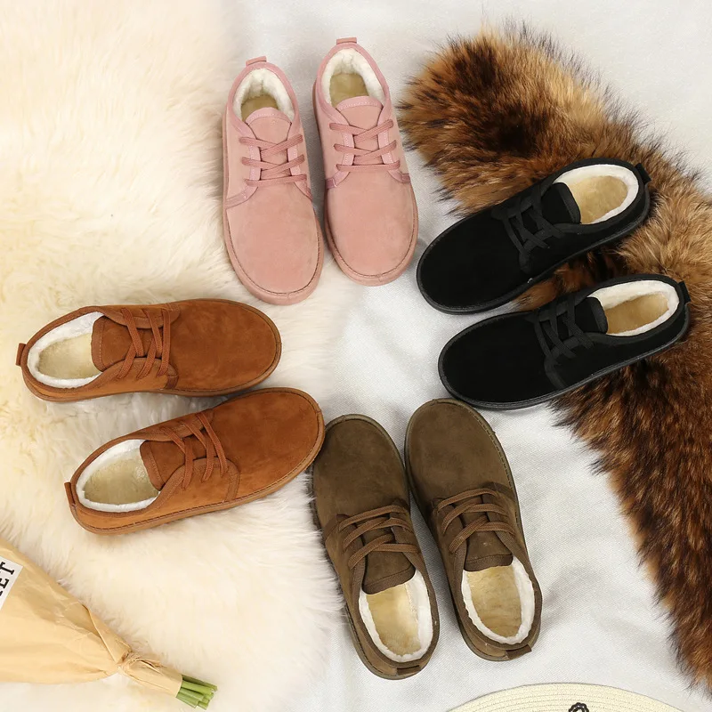 Женские ботинки новинка 2018 года зимняя бархатная теплая хлопковая обувь с