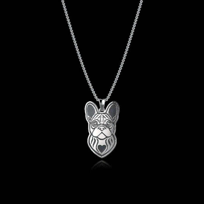

Daisies 1pc Boho Chic French Bulldog Necklace & Pendants Hippie CC Collier Female Necklaces For Women Fashion Jewelry Gifts
