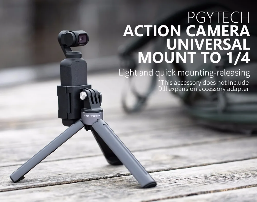 PGYTECH DJI Osmo Mobile 3/Osmo карманный мини Настольный Штатив для GoPro Hero 7 6 5 Insta360 One X для iPhone Osmo экшн-Аксессуары