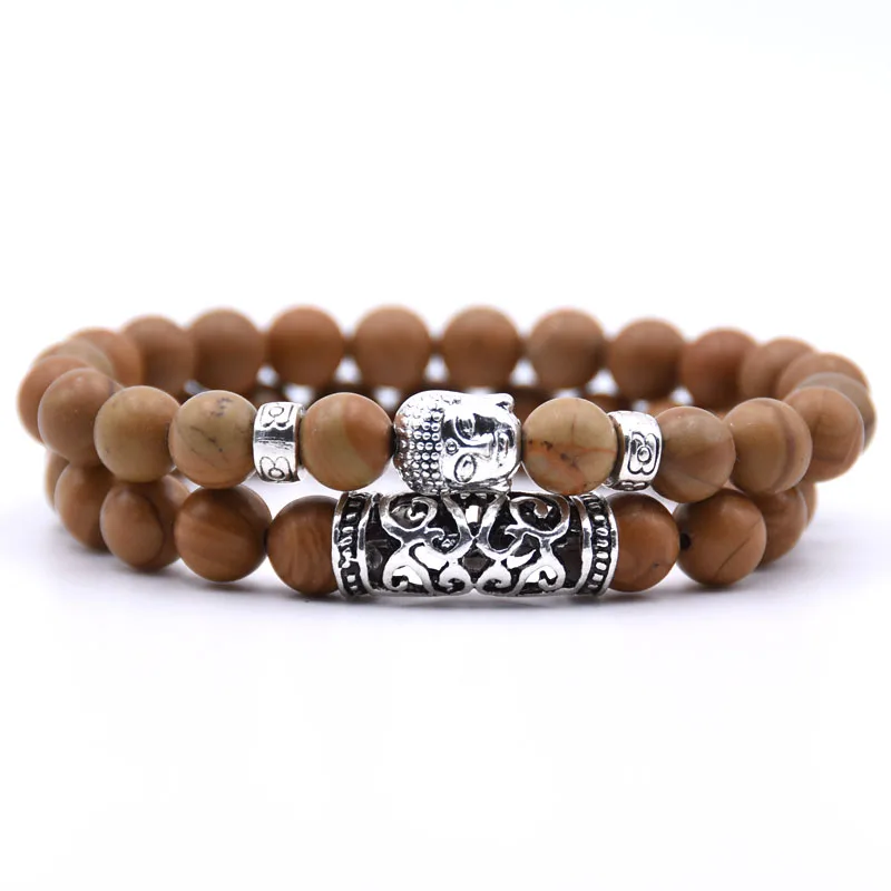 Men Women Beads Bracelet Beaded Black Lava Stone Prayer Buddha sets for and Mens Pulseras | Украшения и аксессуары