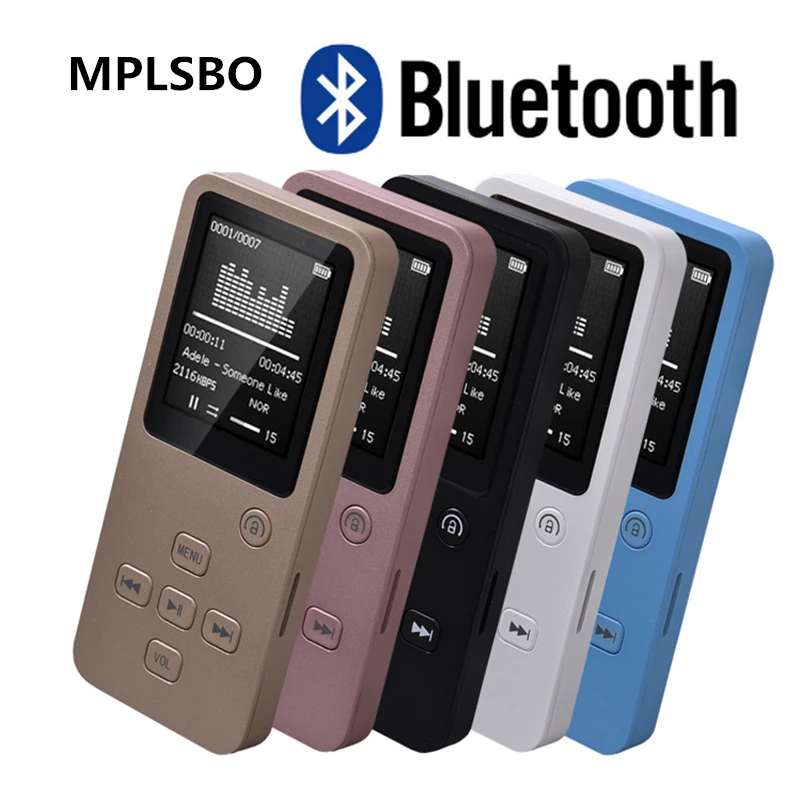 MPLSBO MP4 Bluetooth HiFi 8 ГБ 16 32 MP3 музыкальный плеер 1 &quotTFT экран Поддержка Pedo Meter