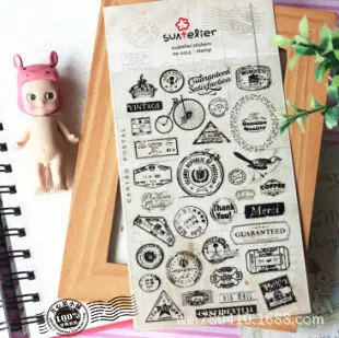 

20 pcs /lot Vintage Scrapbooking Stickers post stamp stationery scrapbook 3D kawaii stickers/ Wholesale SONIA 1013