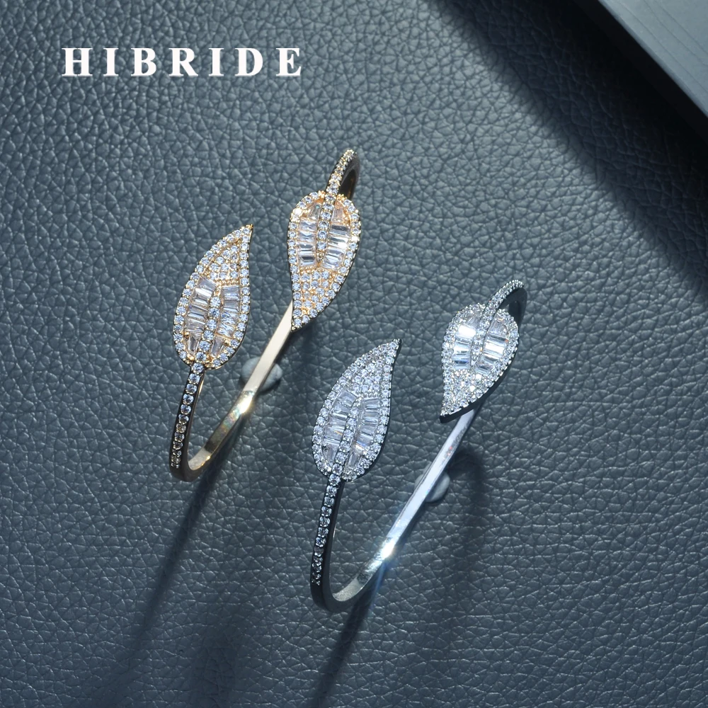 Новинка модные регулируемые Открытые Браслеты HIBRIDE женские браслеты с микро