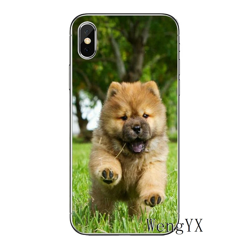 Роскошный мягкий чехол для телефона из ТПУ для Apple iPhone 8 7 plus 6s 6 plus X XR XS Max SE 5S 5c 5 4S 4 - Цвет: Chow-Chow-A-10
