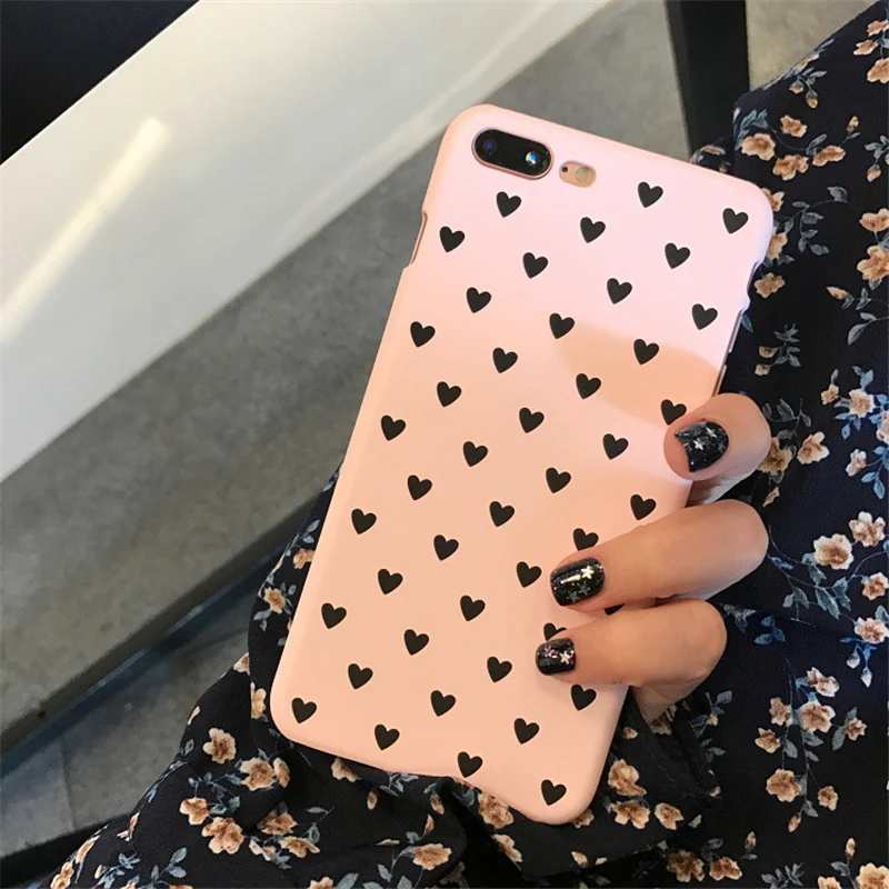 Lovebay чехол для телефона iPhone 6 6s 7 8 Plus X 5 5S SE модный милый мультяшный сердечко ультра