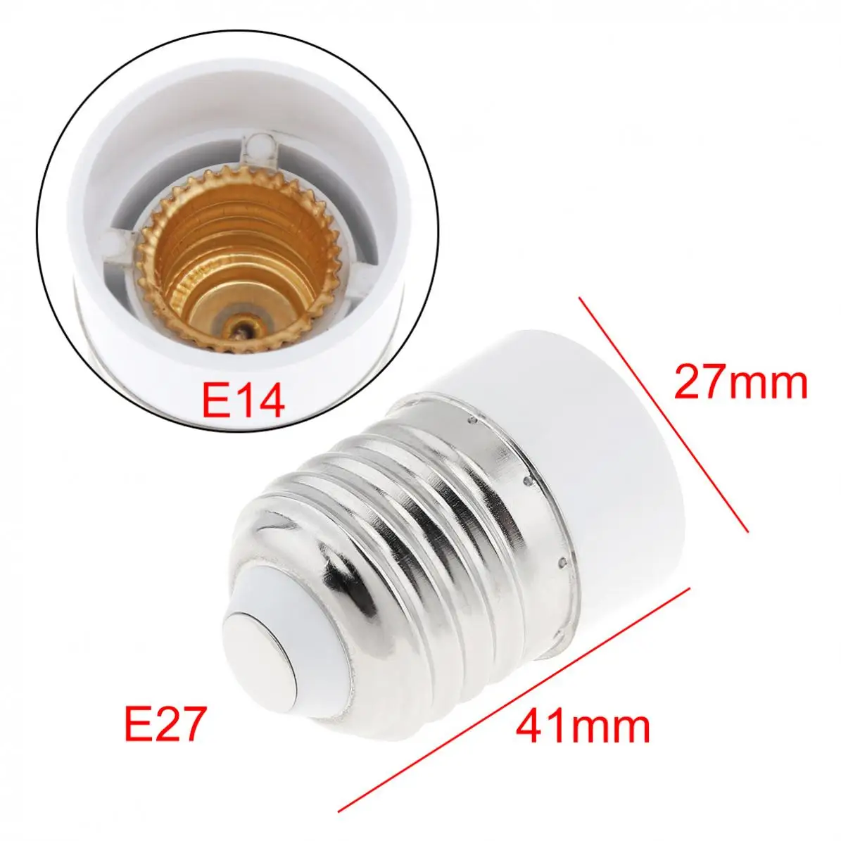 5pcs/lot E14 to LED Bulb Base Adapter Universal Light Converter Lamp Socket Holder with Wear Resistant Copper Ring | Лампы и освещение