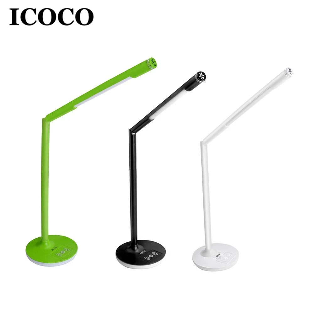 ICOCO T2 Wireless Charging Desk Dimmable Lamp LED Eye Protection Combo Bedside Office Reading Smart | Освещение