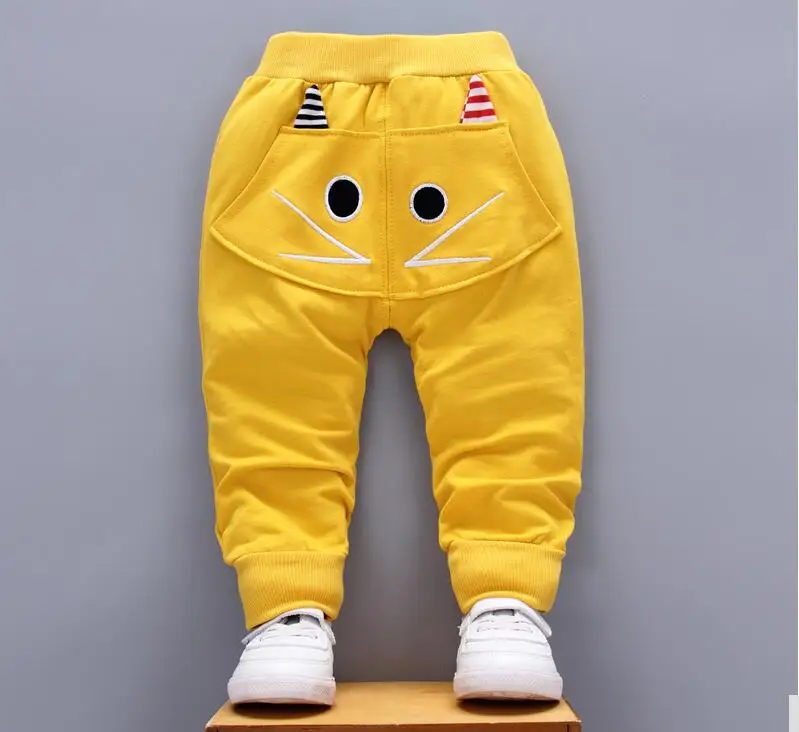 Pantalones de algod&oacute;n con dibujos animados para beb&eacute;, pantal&oacute;n de 0 a 3 a&ntilde;os, novedad de primavera, 2016-4