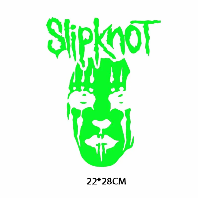 Светится в темноте светящаяся лента Slipknot патчи для утюга с переводным черепом