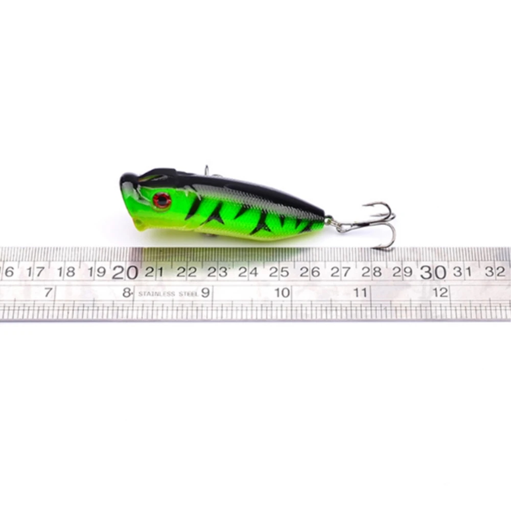 1pcs/lot 6.5cm 12g Popper Fishing Lure isca artificial fishing bait Crankbait Wobblers 6# high carbon steel hook tackle | Спорт и