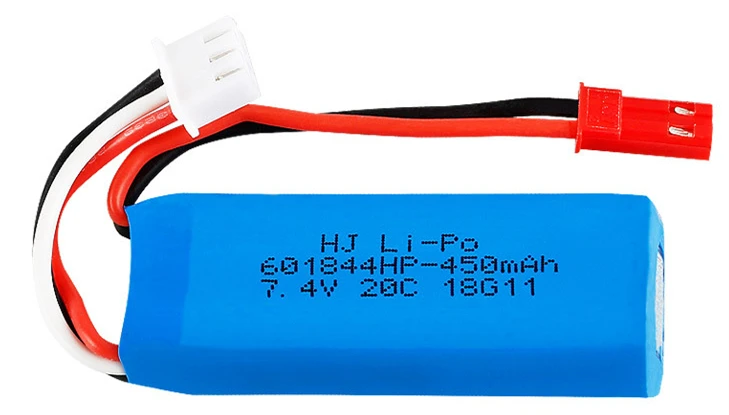 7,4 V 450 мА/ч, 20C Lipo Батарея для WLtoys K969 K979 K989 K999 P929 P939 RC автомобиль Запчасти 2s 7,4 v Батарея 2 шт./лот