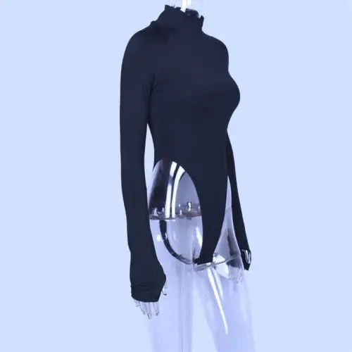 Купальник женский с длинным рукавом и высоким воротом|Боди| |