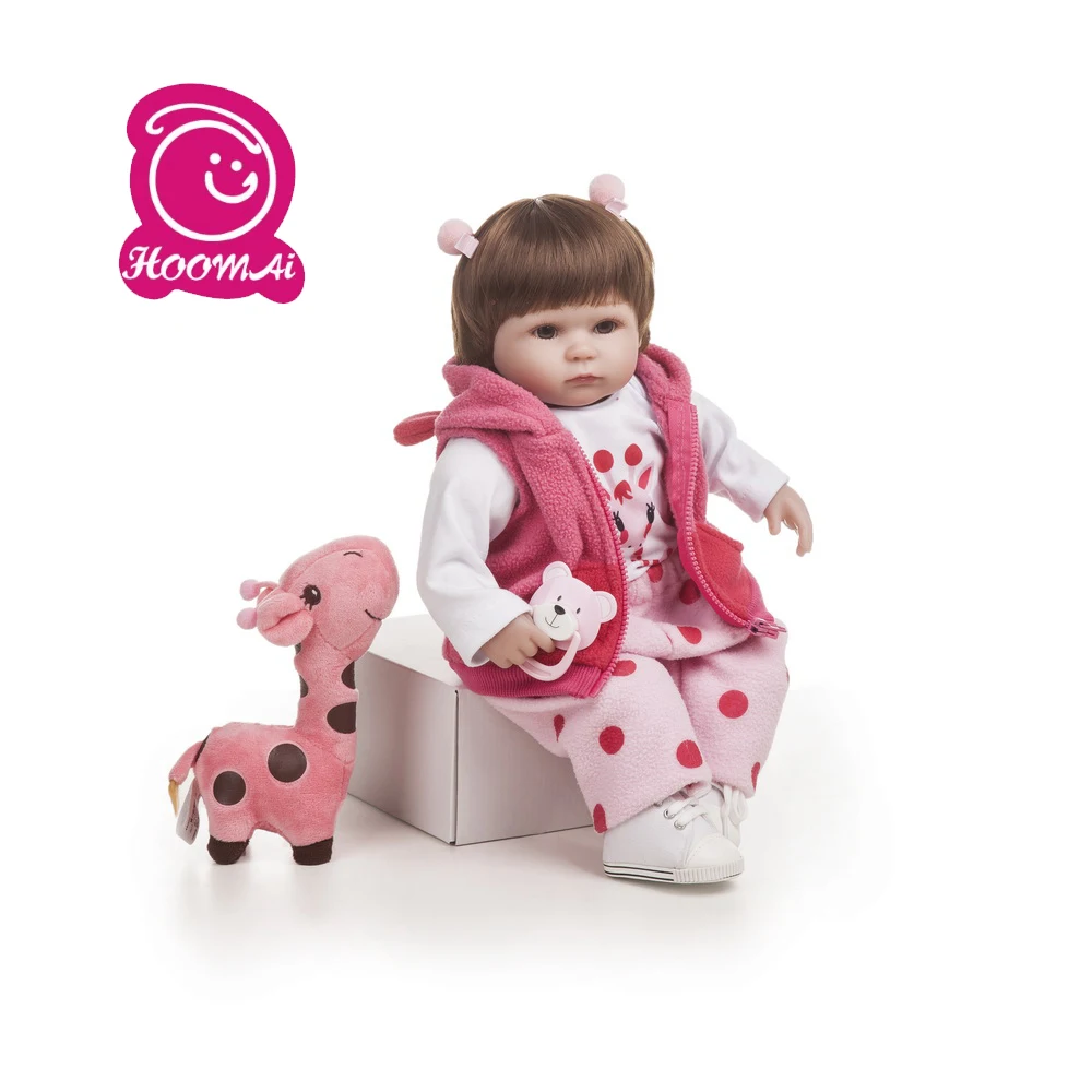 45 см силиконовые куклы Reborn Baby реалистичные Bebe очаровательные малыши Menina Девочка